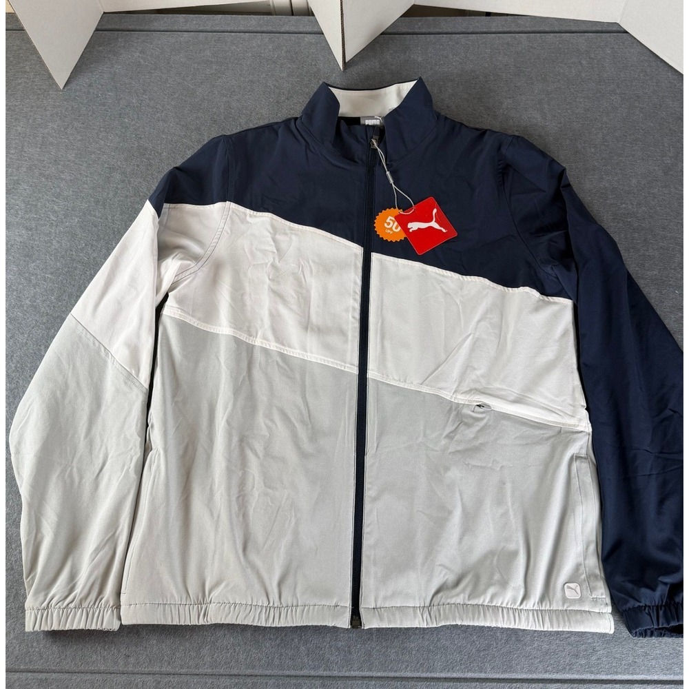 Streetwear Run DMC 70's 80's Puma Track Jacket Medium Navy Blue 599270 01 Sporty